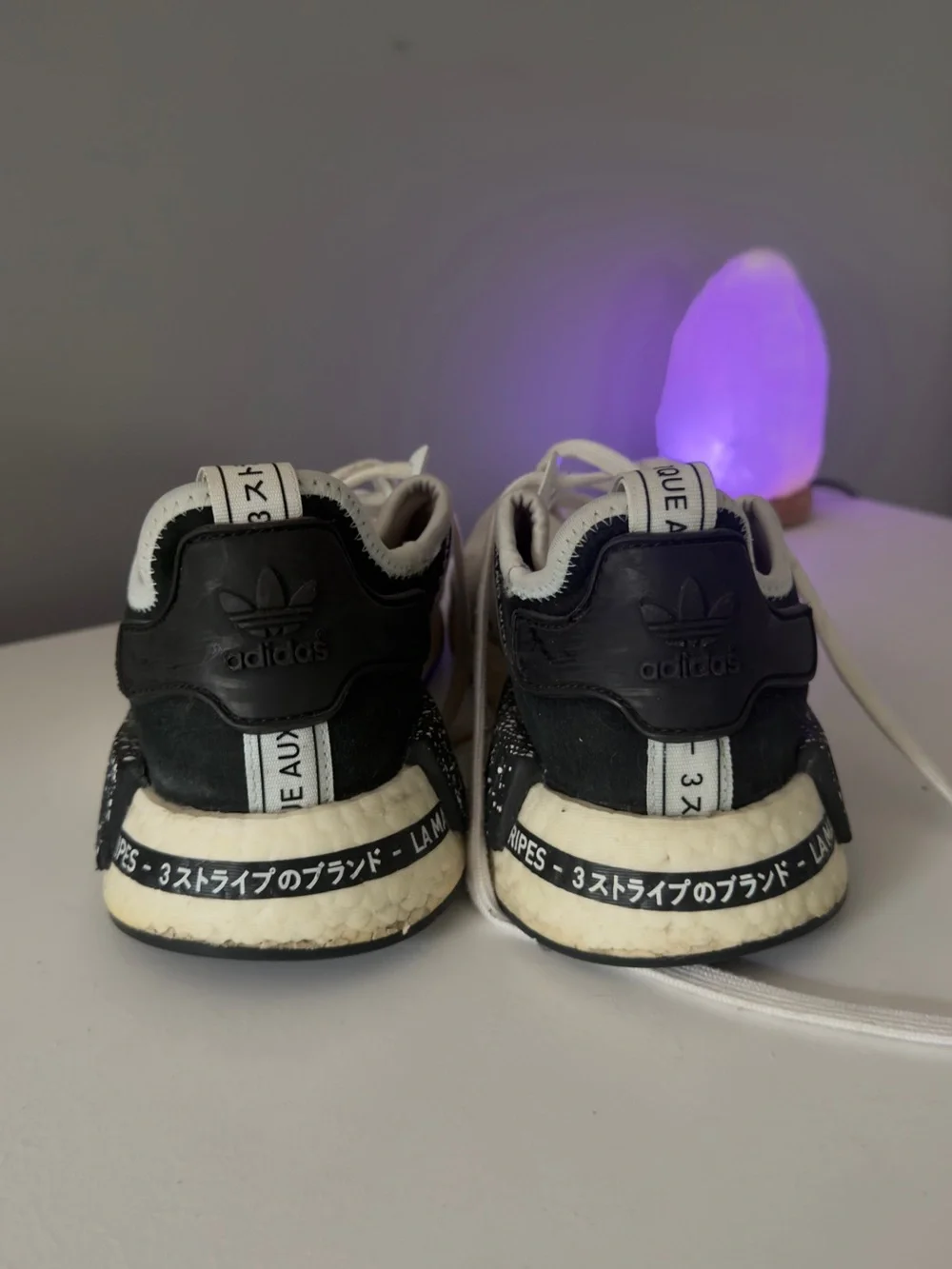 Kids White & Black Athletic Sneakers - Brand: